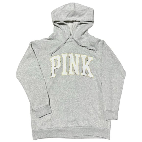 Victoria Secret Pink, Women's grey hoodie pullover sweatshirt, small - Picture 3 of 6